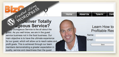 bizguy.tv wordpress design