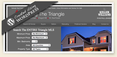 Moving the triangle wordpress design