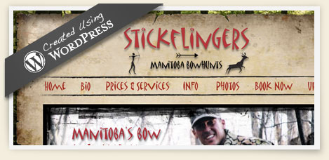 Stickflingers wordpress website