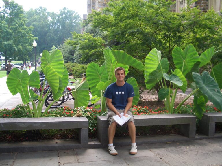 Toban's first time visiting Duke in 2005